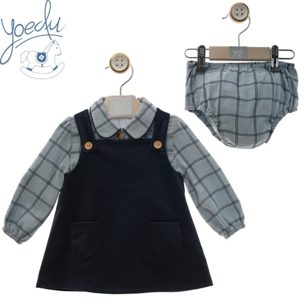 Conjunto Pichi Bebe Con Braguita 3 piezas, "Familia Acuarela"