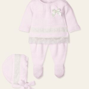 TRAJE 3P CANESÚ ESPECIAL MUSELINA "ILUMINAR", Rosa