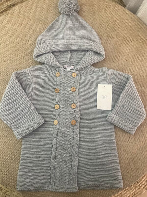 Chaqueta punto con capucha pompon - Imagen 5
