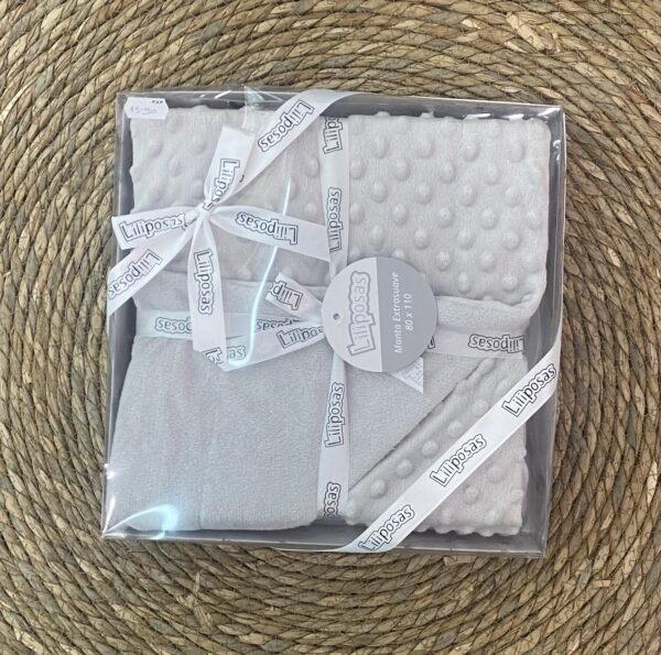 Mantita topos,color gris
