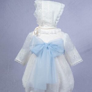Pelele Plumeti de Organza con Capota