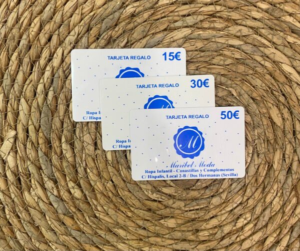 Tarjeta Regalo, 15€,30€,50€.