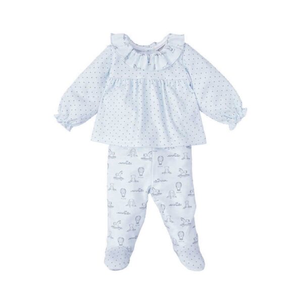 Conjunto polaina de bebé niña con microestampado SAUCE - Imagen 2