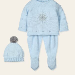 Traje 3P Canesú bordado copo de nieve "RESPLANDECER"