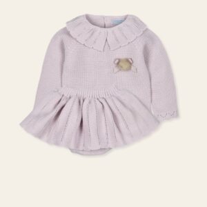 Jersey cuello volante + culotte falda punto "MIMAR"