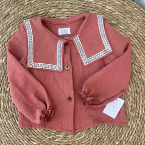 Blusa bambula marsala
