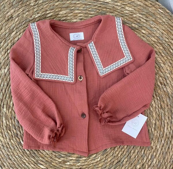 Blusa bambula marsala