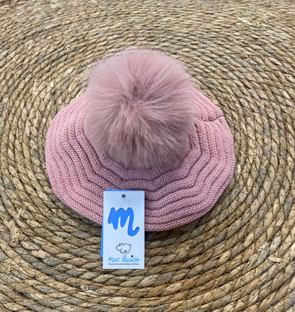 Boina francesa link doble con Pom Pom "COBIJAR" - Imagen 3
