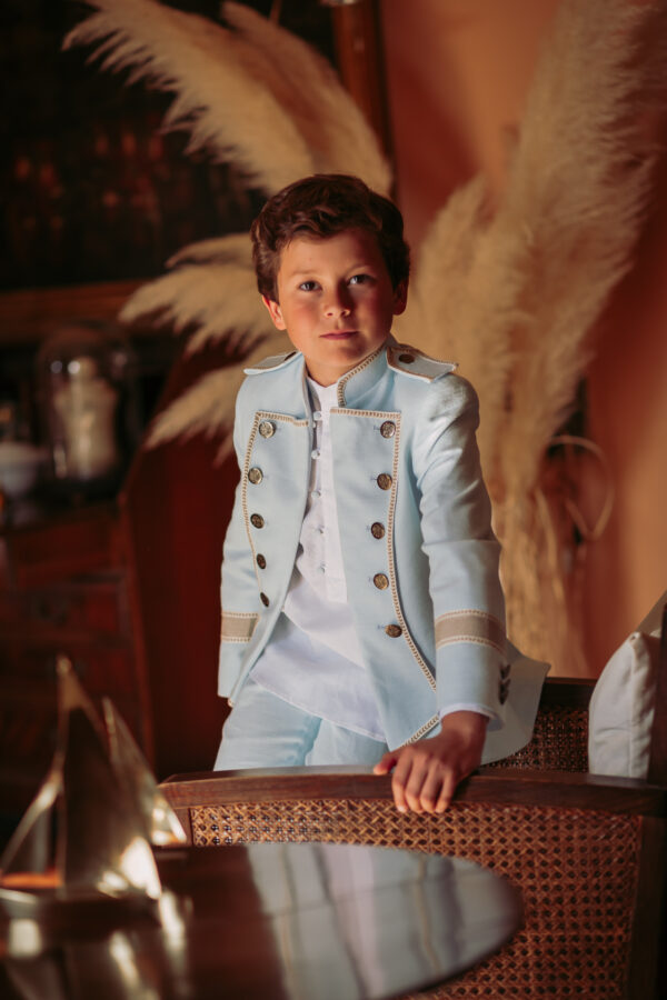 Traje Almirante Mao, Celeste - Imagen 3