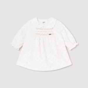 Vestido terciopelo brillos recién nacida