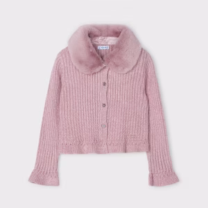 Rebeca tricot cuello pelo