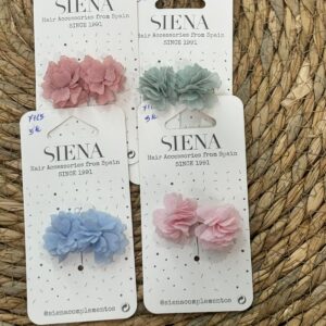 CLIP PICO-PATO 2 FLORES PUNTAS BAMBULA GLITTER