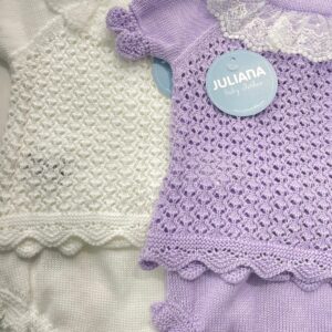 Conjunto braga punto calado