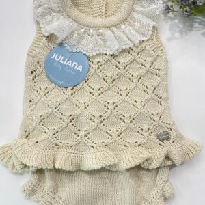Conjunto braga punto rombos