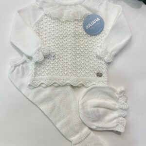Conjunto 3p. calado Blanco