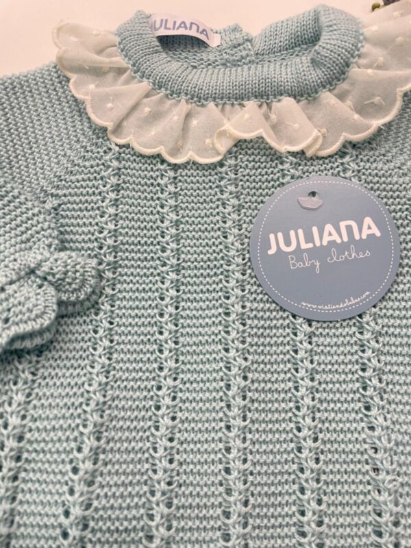 Conjunto 3 p. recogidas Verde empolvado - Imagen 3