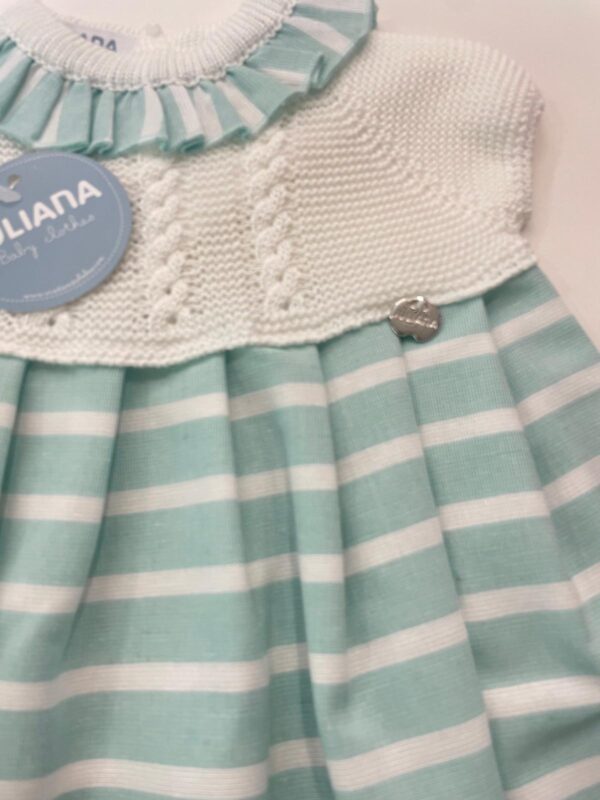 Vestido cuerpo punto rayado - Imagen 3