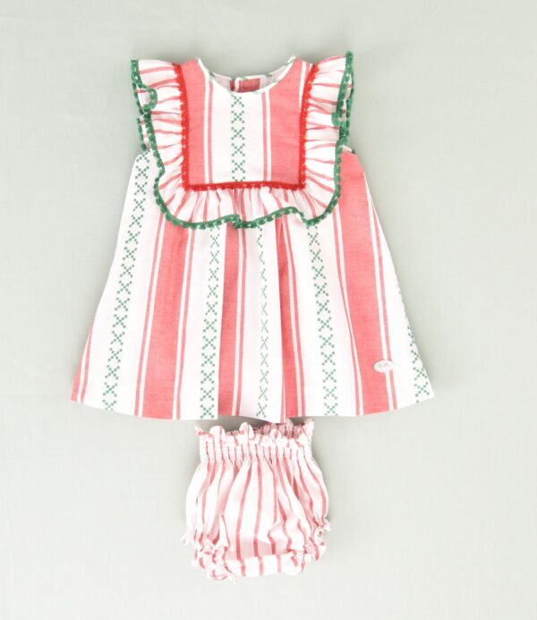 Vestido rayas bebé - Imagen 2