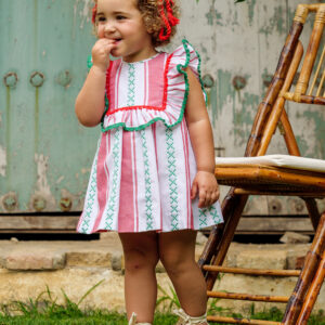 Vestido rayas bebé