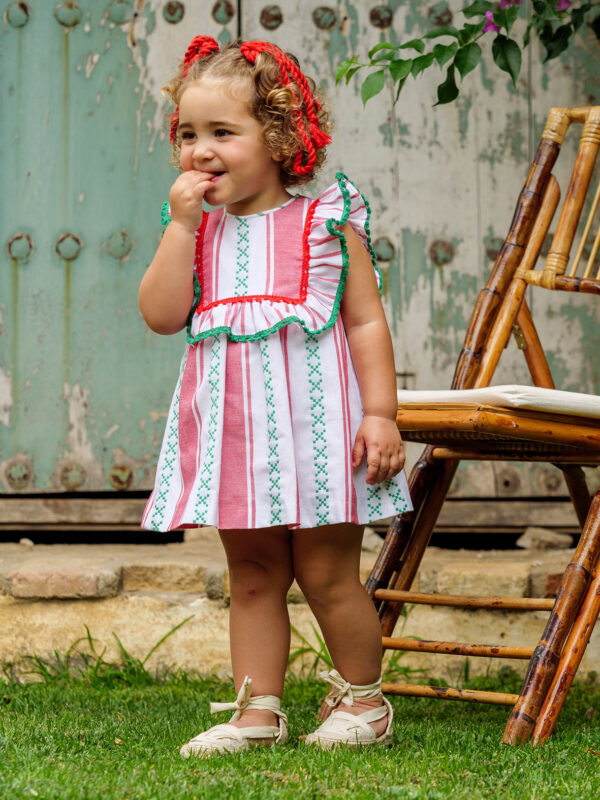Vestido rayas bebé
