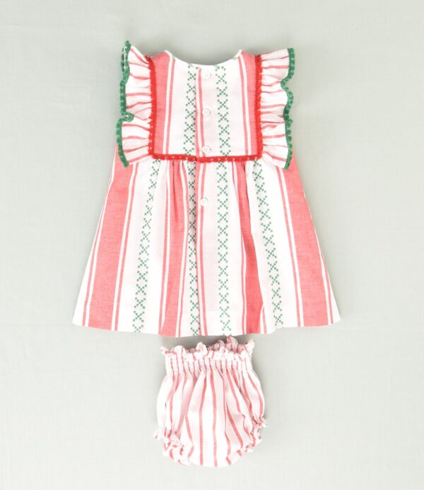 Vestido rayas bebé - Imagen 3