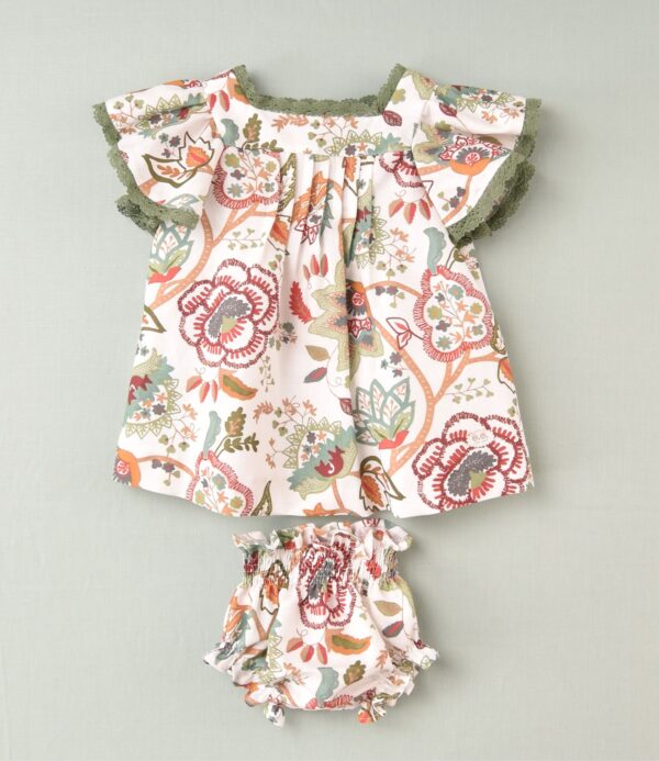 Vestido flores bebé - Imagen 7