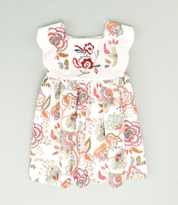 Vestido flores niña - Imagen 2
