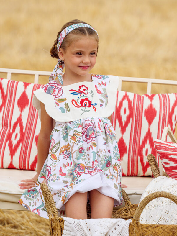 Vestido flores niña