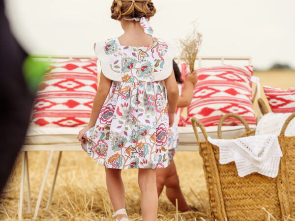 Vestido flores niña - Imagen 4