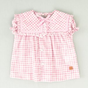 Blusa vichy bebé niña