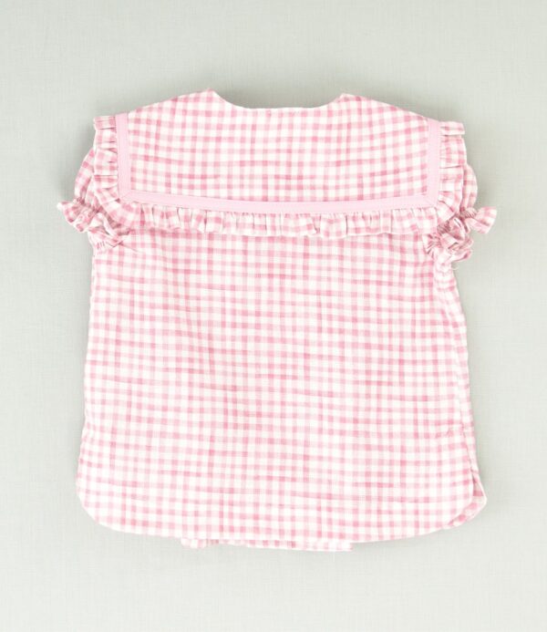 Blusa vichy bebé niña - Imagen 3