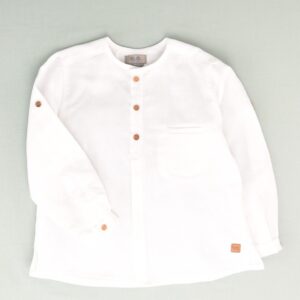 Blusa lino manga corta niño