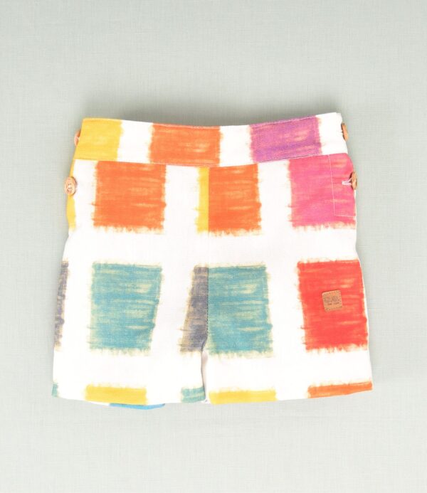 Pantalón corto multicolor