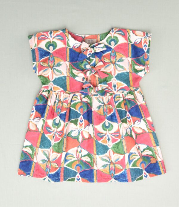 Vestido estampado niña - Imagen 2