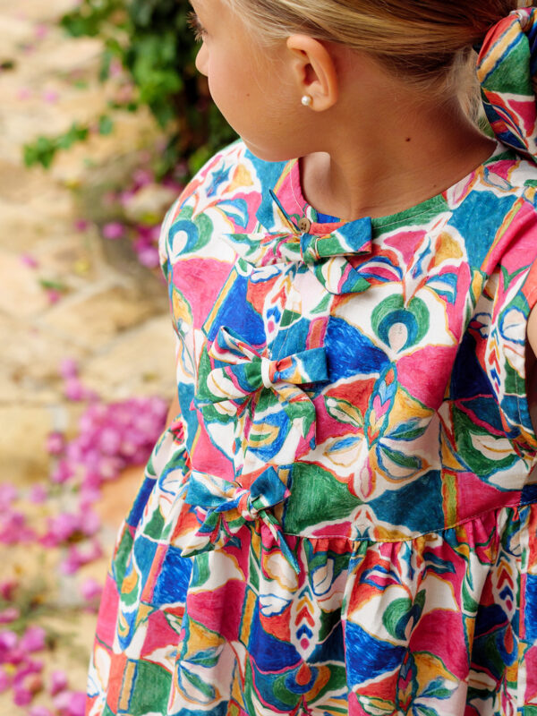 Vestido estampado niña - Imagen 6