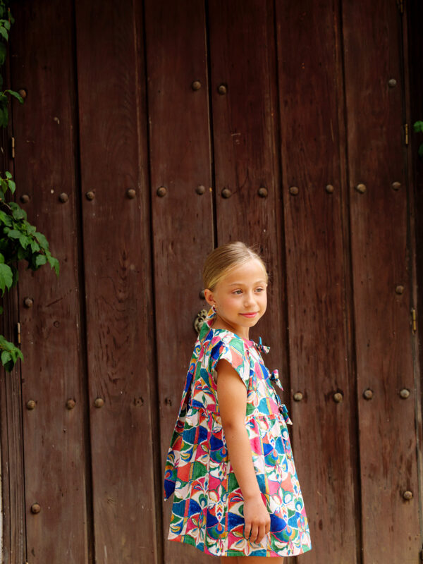 Vestido estampado niña - Imagen 8