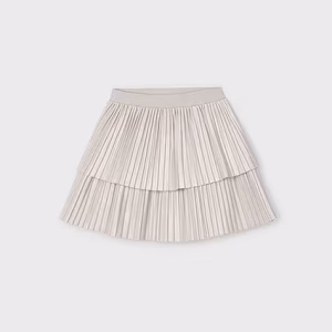 Falda plisada antelina