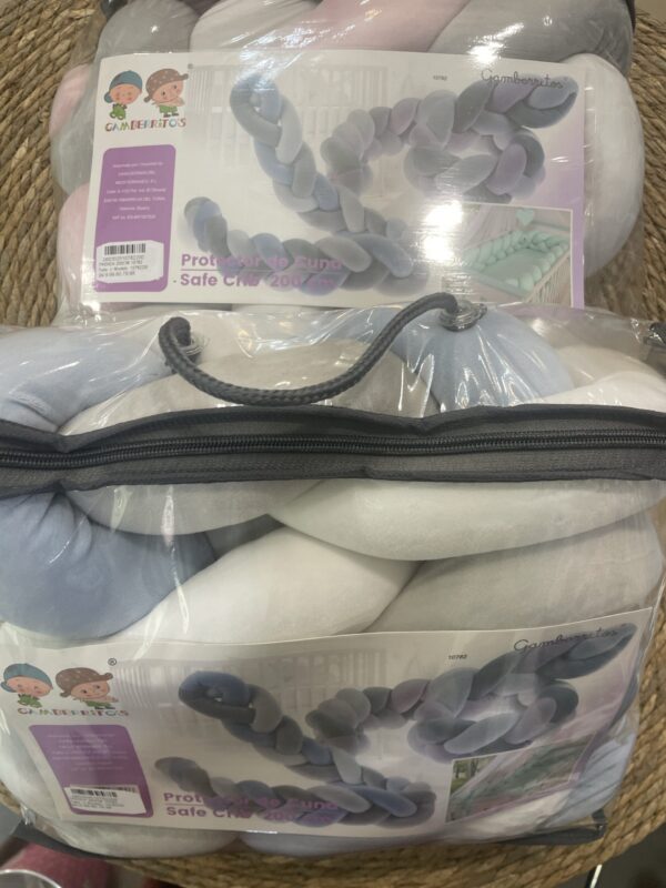 Trenza protector de cuna de 2 m