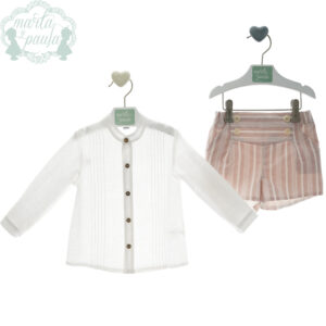 Conjunto bebé manga larga Aries