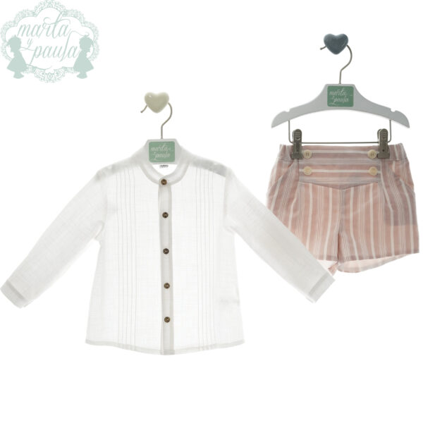 Conjunto bebé manga larga Aries