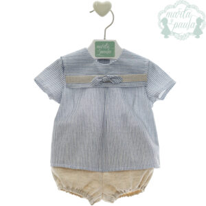 Conjunto piccolino rayas azul
