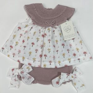 Bluson con braga y tela bambula estampada
