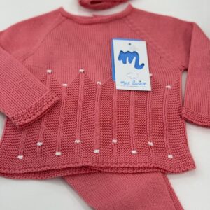 Conjunto 3 piezas canesú con polaina