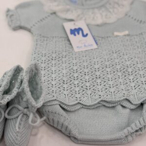 Conjunto 4 piezas manga corta Tul bordado georgeous