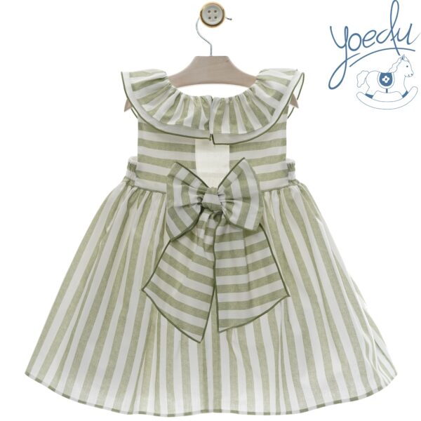 Vestido niña Rayas Verde - Imagen 2