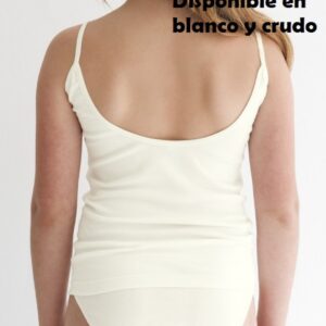 Conjunto ropa interior espalda descubierta comunión niña