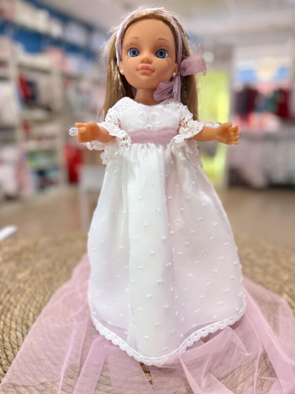 Muñeca NANCI de comunion Imala lila castaña - Imagen 4