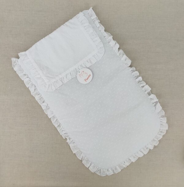 Colcha para capazo Tejido plumeti Medidas 38 x 58 cm aprox. 100% Algodón