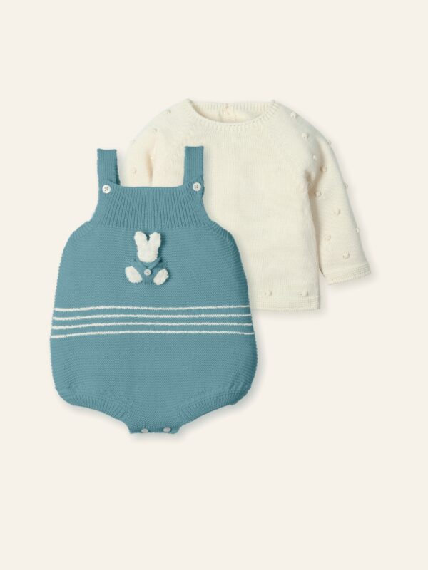 Peto + jersey punto bullones conejito "RABBIT MOONLIGHT