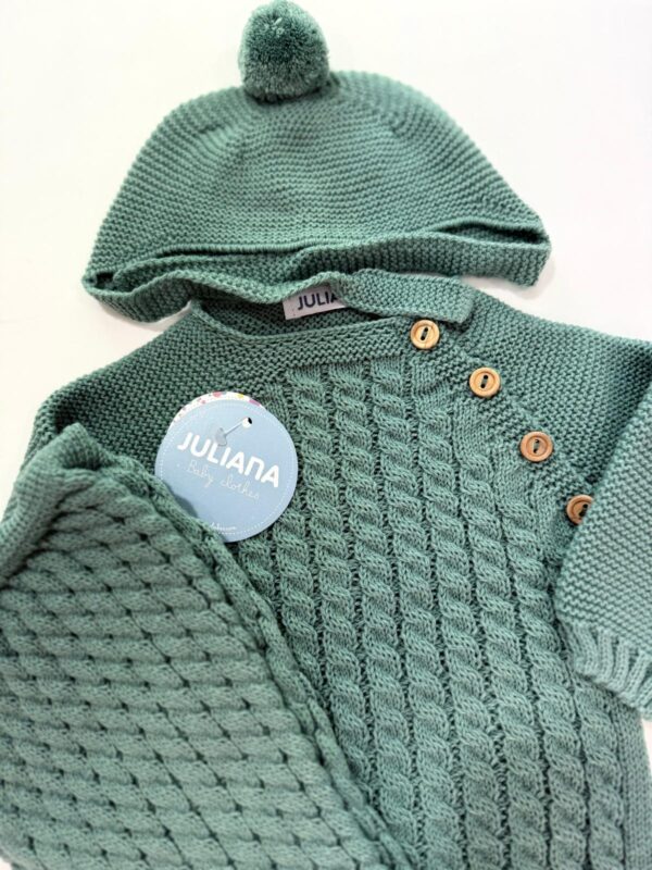 Conjunto 3.P PUNTO TRENZA  LANA - Imagen 8